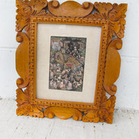 Balinese Carved Wood Frame