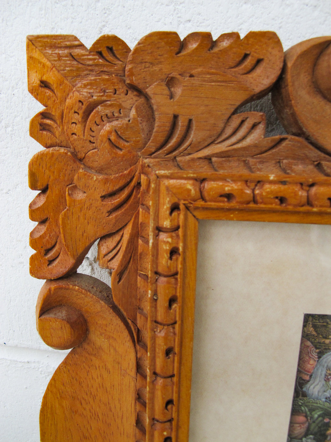 Balinese Carved Wood Frame