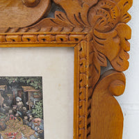 Balinese Carved Wood Frame