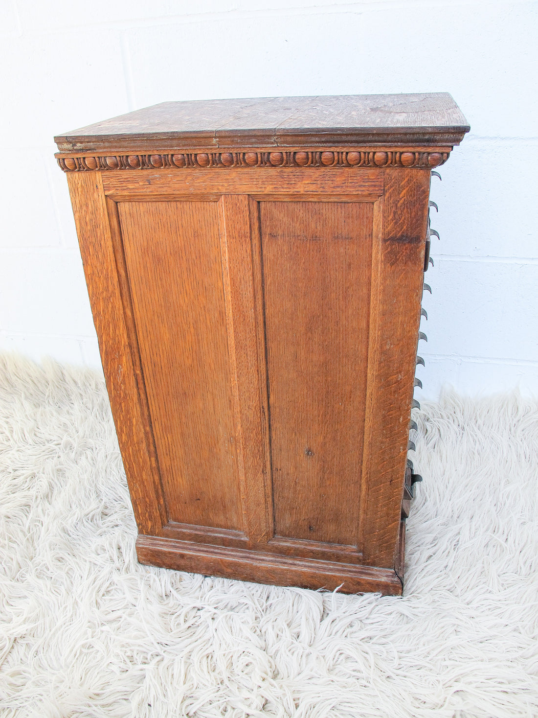 15 Drawer oak cabinet by Yawman Erbe Mfg. Co. Rochester NJ