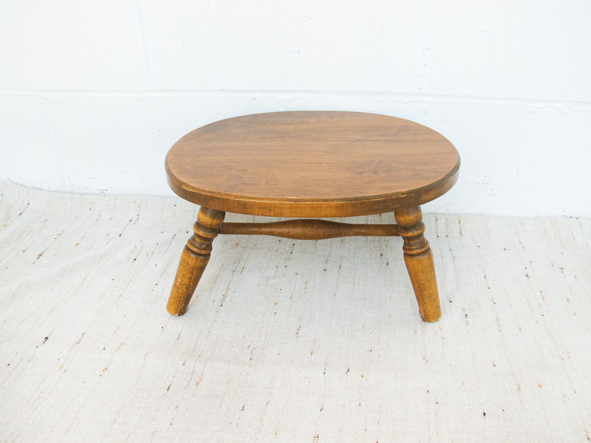 Wood Stool with Dowel Spun Legs – Portland Revibe