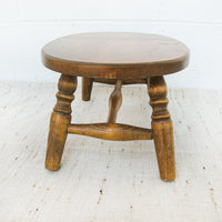 dowel spun wood stool