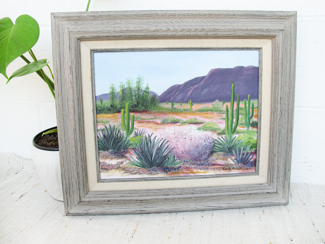 Desert Oil Landscape by Sandy Armstrong 1993