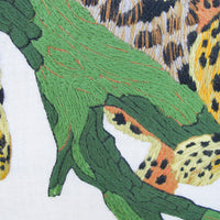 Cheetah Embroidery Art with signature