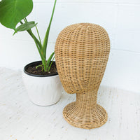 Vintage Wicker Hat Form