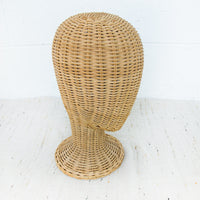 Vintage Wicker Hat Form