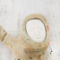 Vintage Inuit Soap Stone Carved LG Dancer Eskimo