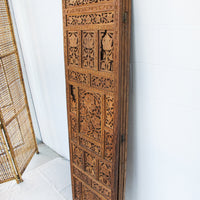 Four Panel Solid Wood Antique Room Divider Screen - Teak or Rosewood