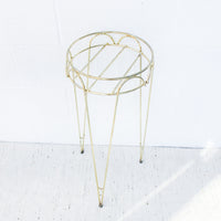 Midcentury Brass Metal Plant Stand