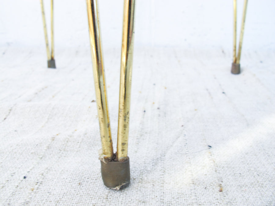 Midcentury Brass Metal Plant Stand