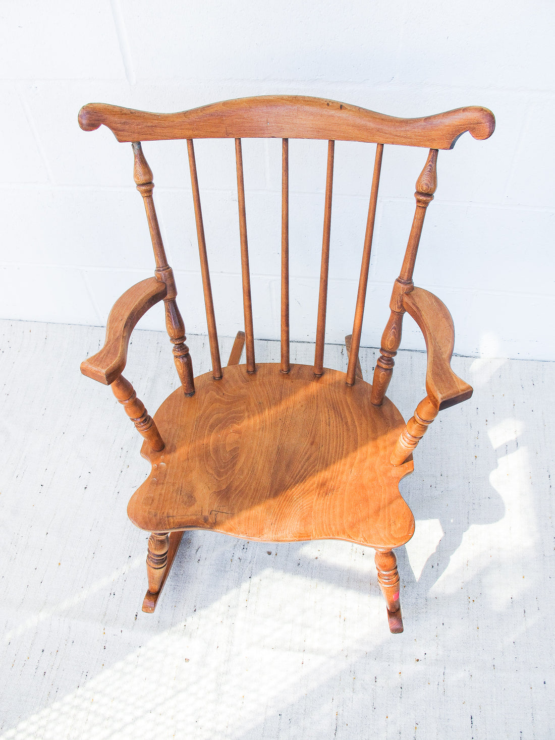 Vintage Wood Children's Rocking Chair