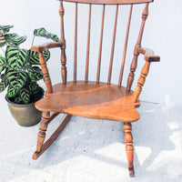 Vintage Wood Children's Rocking Chair