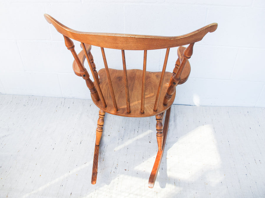 Vintage Wood Children's Rocking Chair