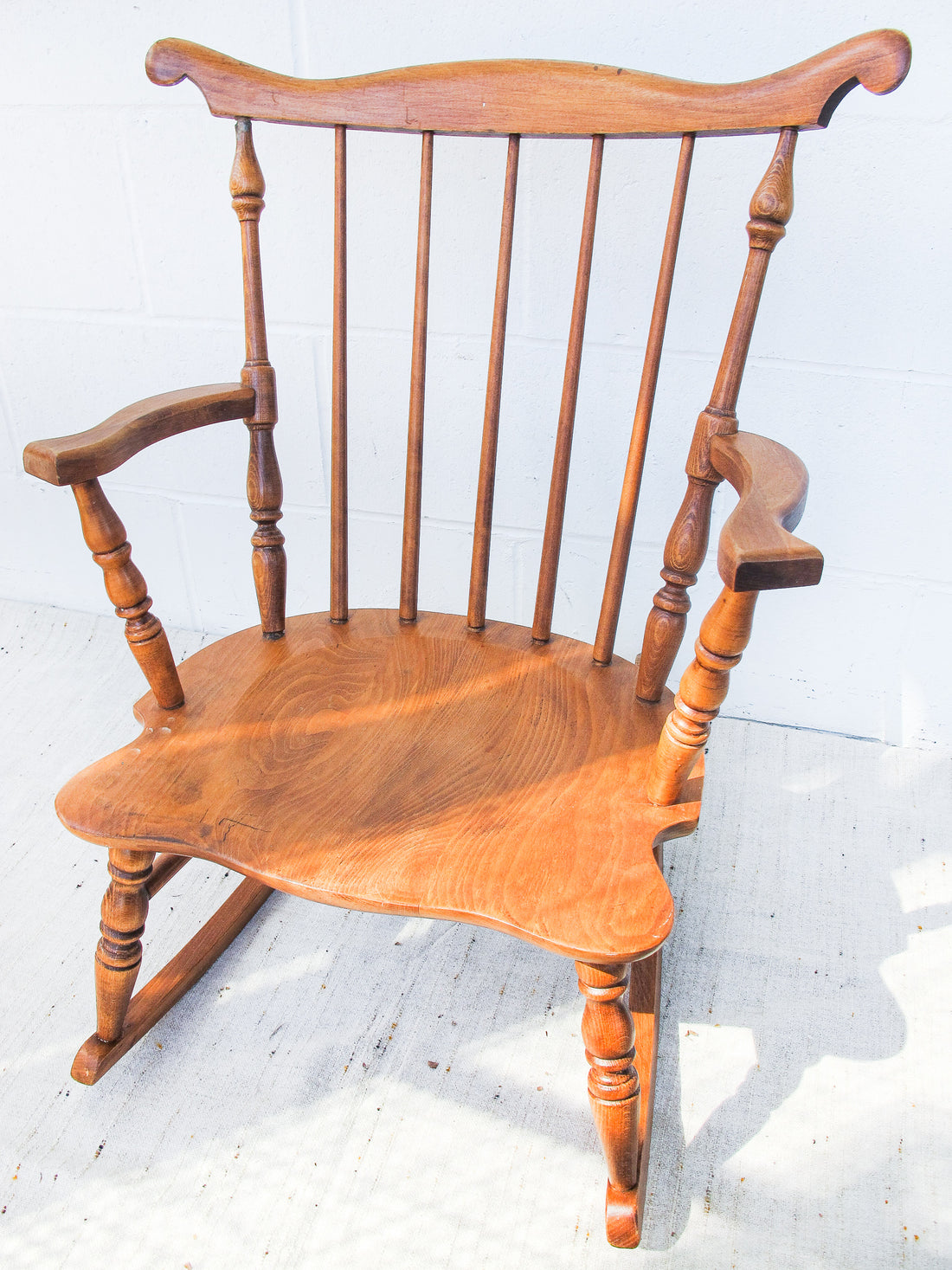 Vintage Wood Children's Rocking Chair