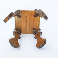 Vintage Hexagon Wood Plant Stands (Sold Individually)