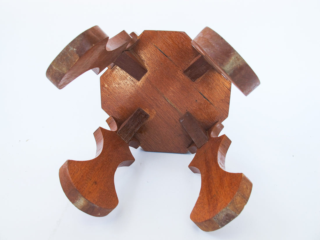 Vintage Hexagon Wood Plant Stands (Sold Individually)