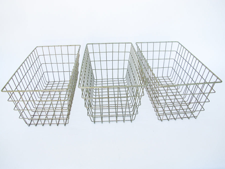 Metal Wire Baskets - Set of 3