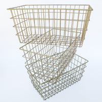 Metal Wire Baskets - Set of 3