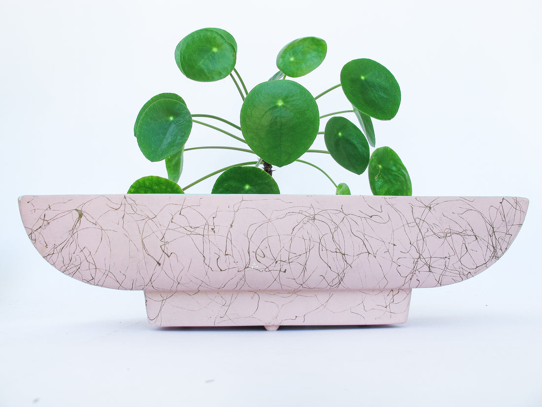 Maddux of California Ne 120 Pink Midcentury ceramic rectangular planter