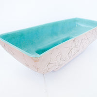 Maddux of California Ne 120 Pink Midcentury ceramic rectangular planter