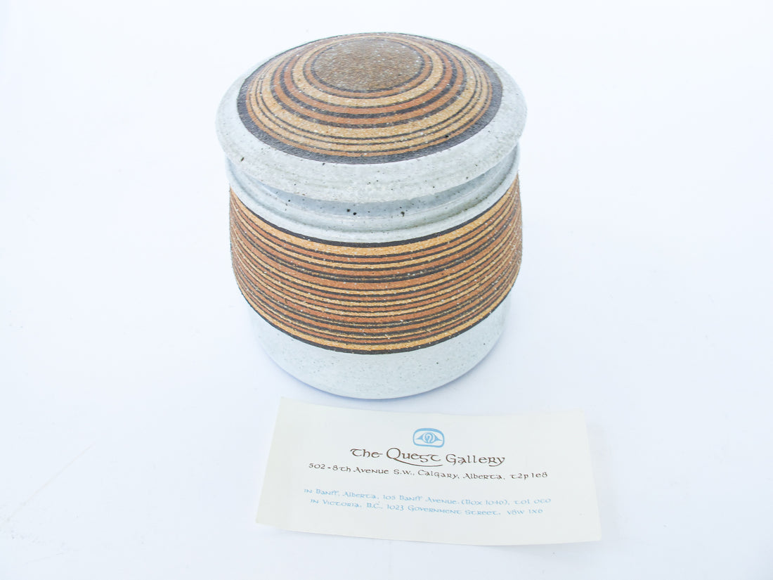 Ceramic Canister made by Calgary artist Deborah Hector