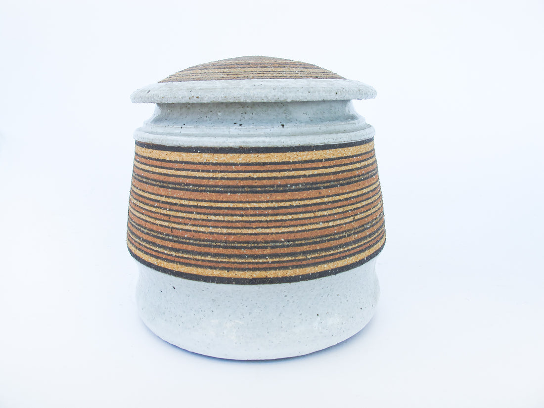 Ceramic Canister made by Calgary artist Deborah Hector