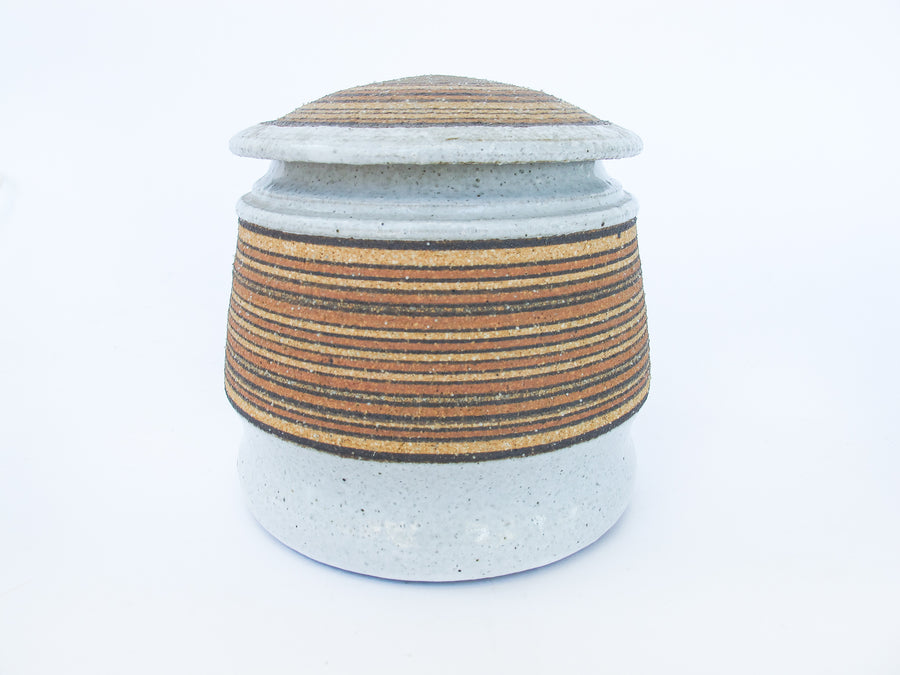 Ceramic Canister made by Calgary artist Deborah Hector