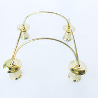 Vintage Brass 4 Candle Stick Holder