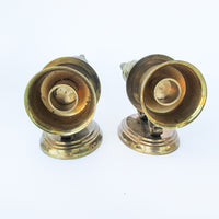 Brass Tapered Wall Sconce Candle Holders Set of 2