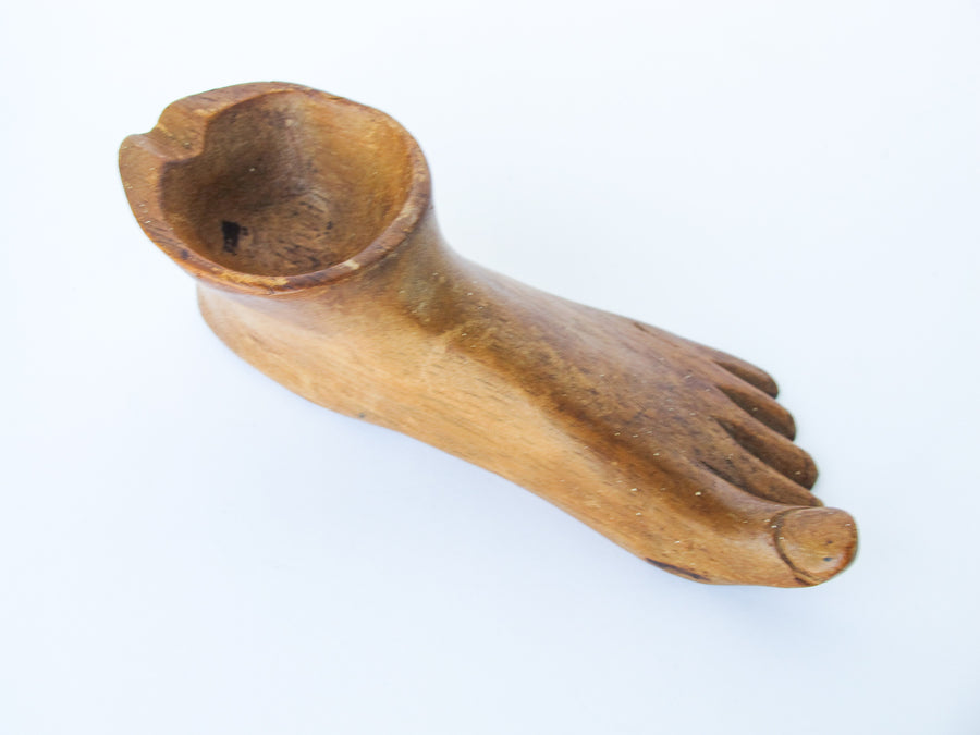 Wooden Foot Ashtray / Dish