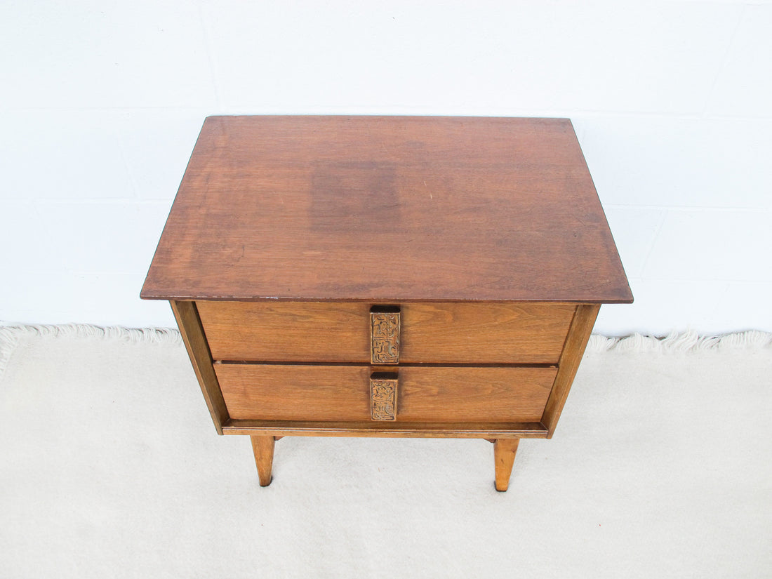 Midcentury Wood Bedside Table Nightstand