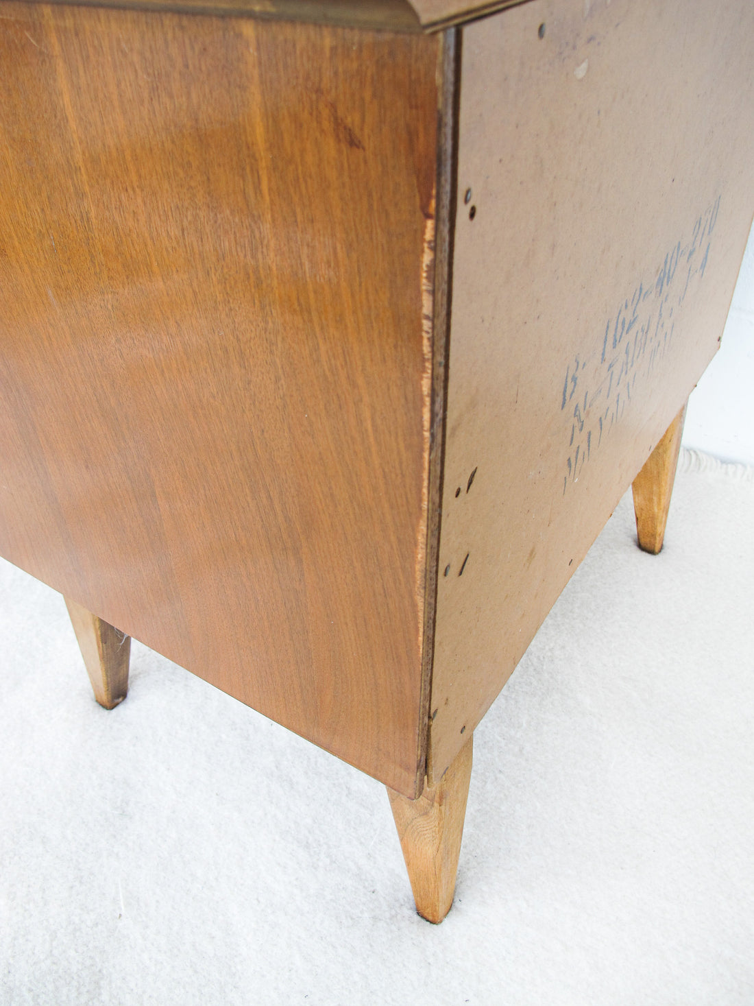 Midcentury Wood Bedside Table Nightstand