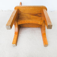 Vintage Minimalist Farmhouse Wooden Stool