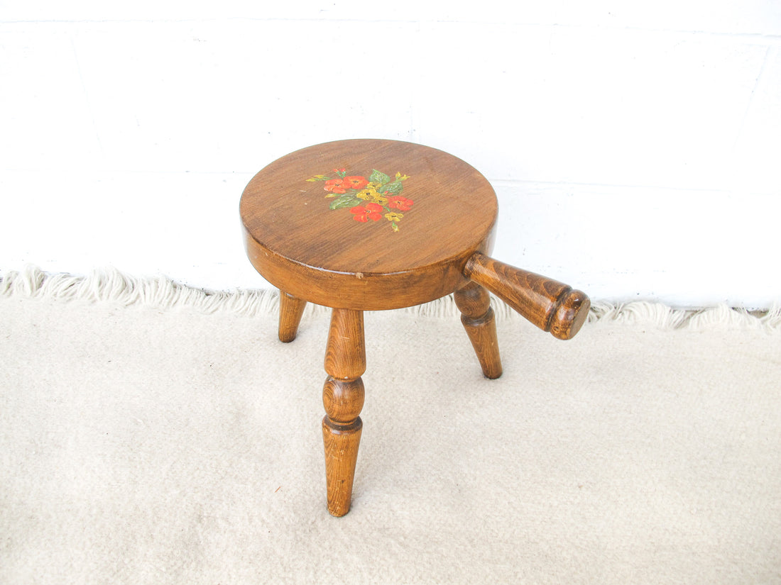 Japanese Wood Milk Stool L Segundo CA