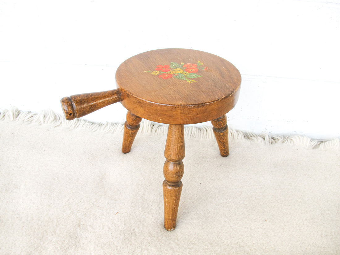 Japanese Wood Milk Stool L Segundo CA