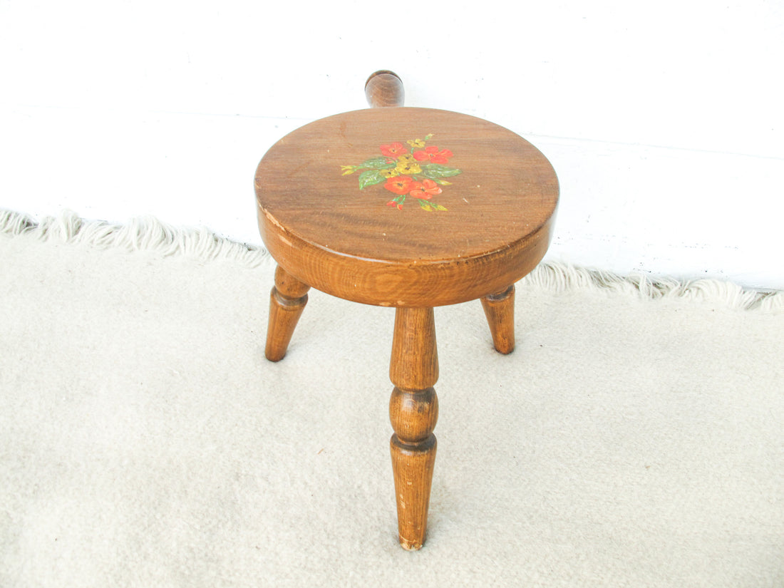 Japanese Wood Milk Stool L Segundo CA