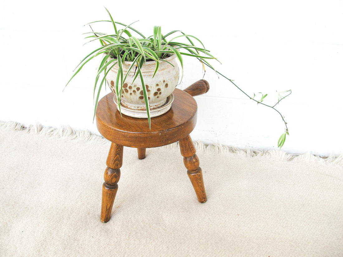 Japanese Wood Milk Stool L Segundo CA