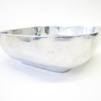 Old Town Imports Pewter Rounded Square Serving Bowl Dish