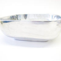 Old Town Imports Pewter Rounded Square Serving Bowl Dish