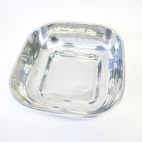 Old Town Imports Pewter Rounded Square Serving Bowl Dish