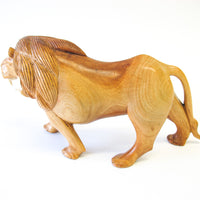 Handcarved Wood Lion Figures (Each Sold Separately)