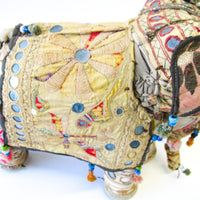 Rajasthani Fabric Stuffed Animal Elephant from India