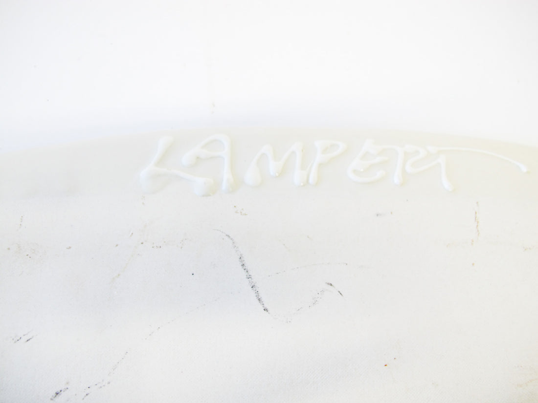 Lampert Pressed White Clay Dish with Raised Finish Detailing