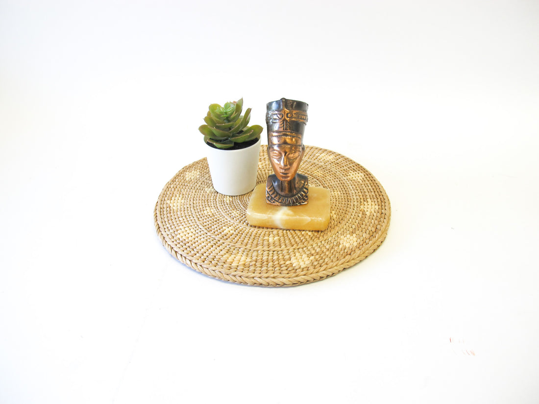 Egyptian Brass Head on Onxy Base