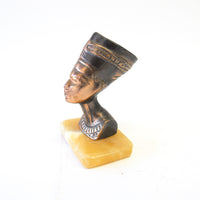 Egyptian Brass Head on Onxy Base