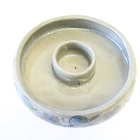 Tonala Ceramic Pedestal Tea Light Candle Holder - Signed KE Ken Edwards Tonala Mexico