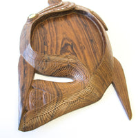 Native Hawaiian Wood Art Carved Fish Dish