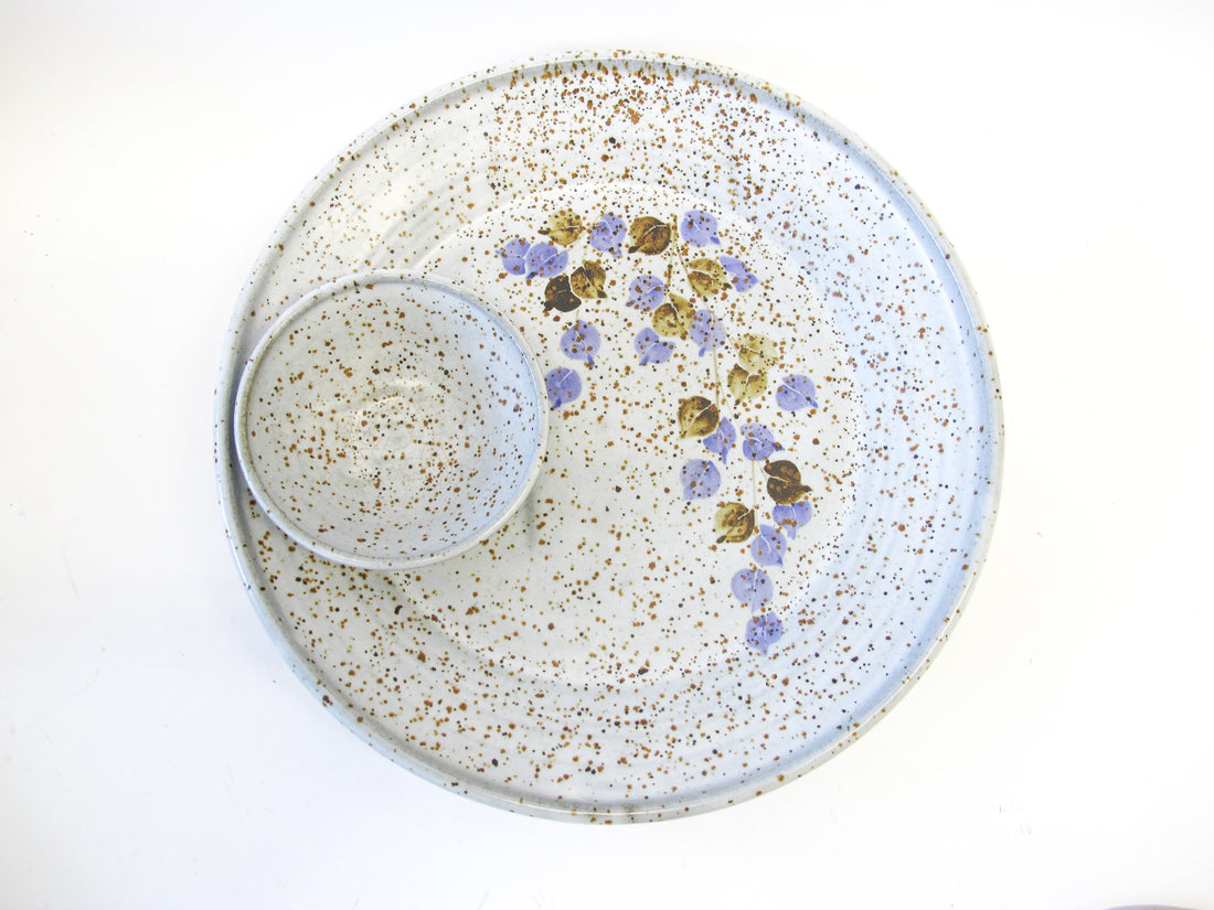 Earthstone Ceramic Speckled Platter