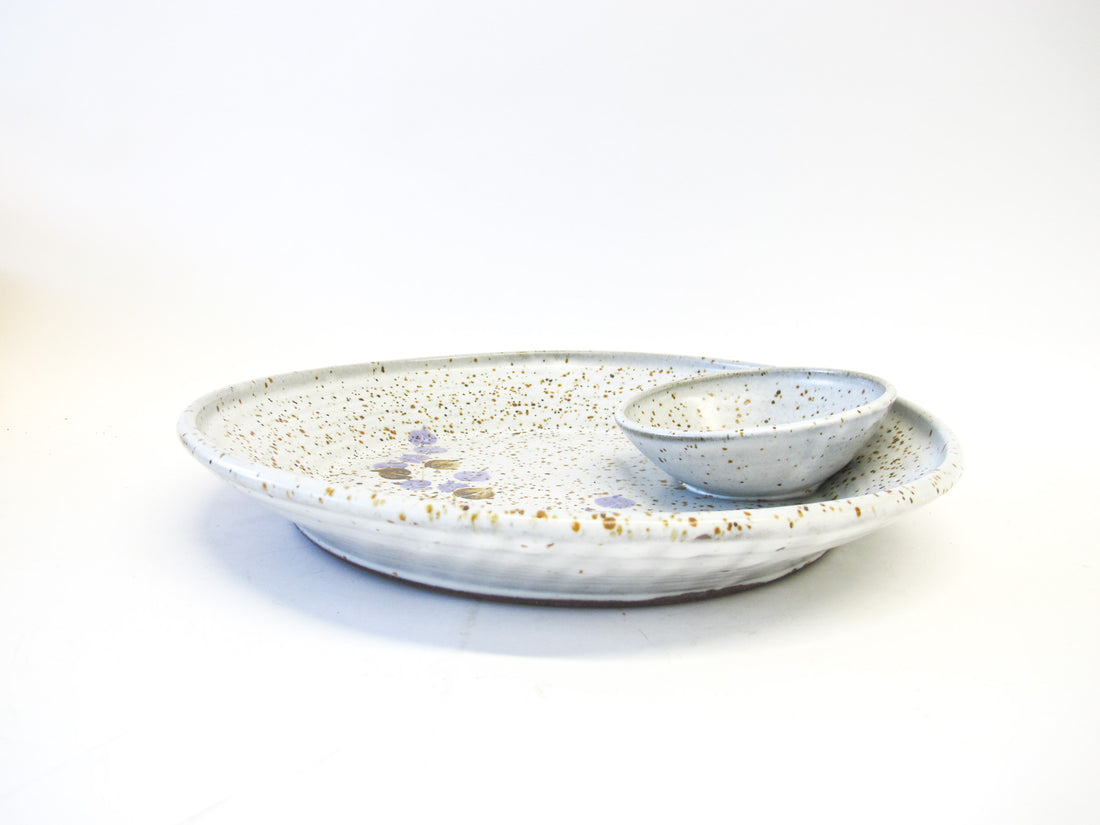 Earthstone Ceramic Speckled Platter