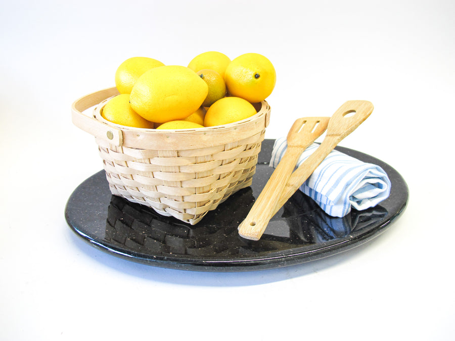 Black Granite Serving Tray